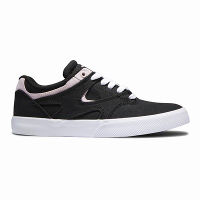 DC Kalis Vulc Women's Black/White/Pink Skate Shoes Australia Online CAZ-573